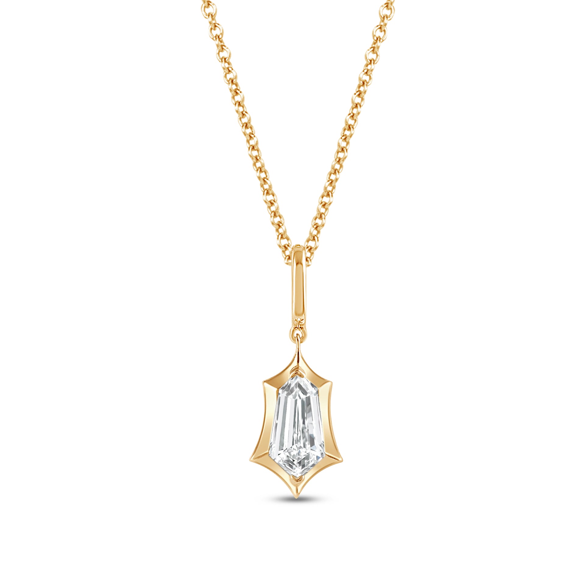 Marcelli Shield Solitaire Pendant