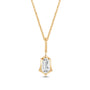 Marcelli Shield-Cut Solitaire Charm Pendant