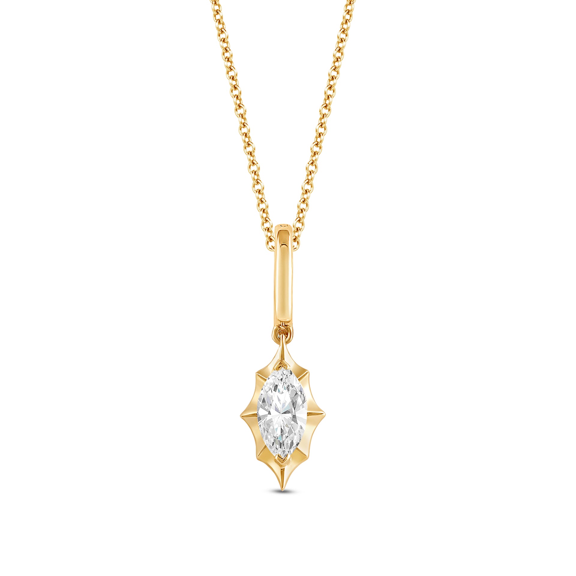 Marcelli Marquise Solitaire Pendant