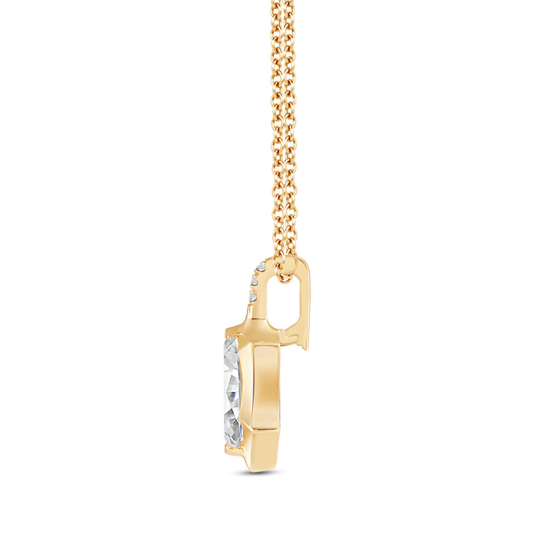 Icona Shield Cut Solitaire Charm