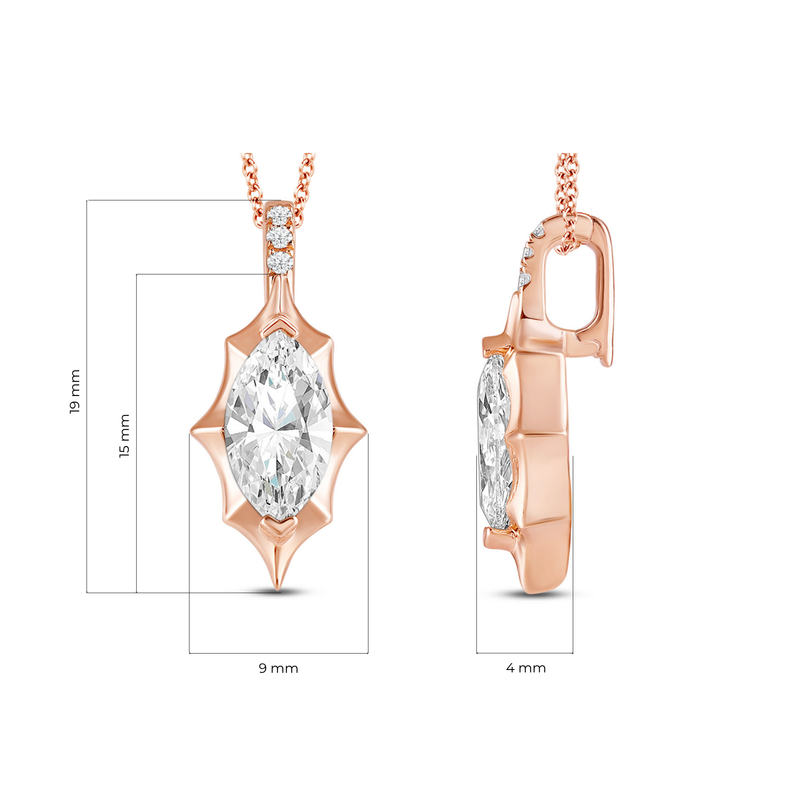 Icona Marquise Solitaire Charm