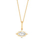 Marcelli East-West Marquise Solitaire Charm Pendant