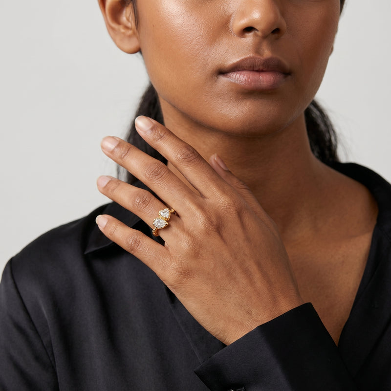 Duetto Two Stone Ring