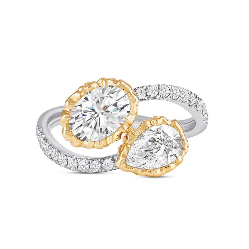 Contraria Two Stone Ring