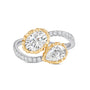 Contraria Two Stone Lab Grown Diamond Fashion Ring