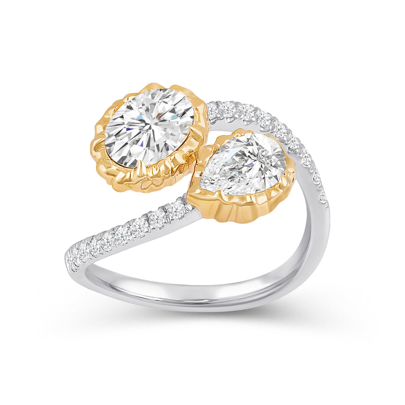 Contraria Two Stone Ring