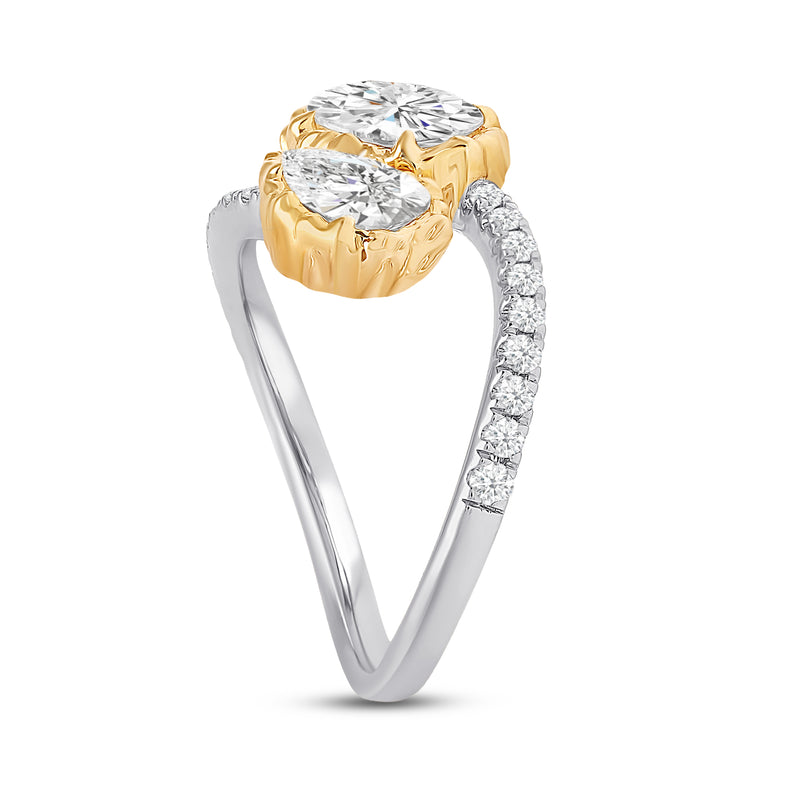 Contraria Two Stone Ring