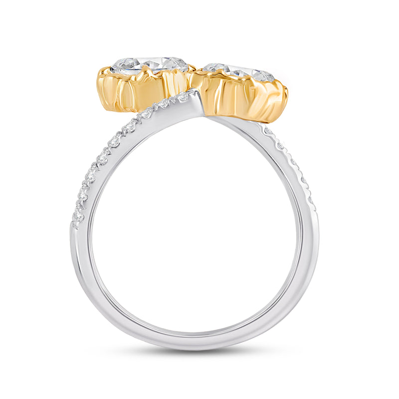 Contraria Two Stone Ring