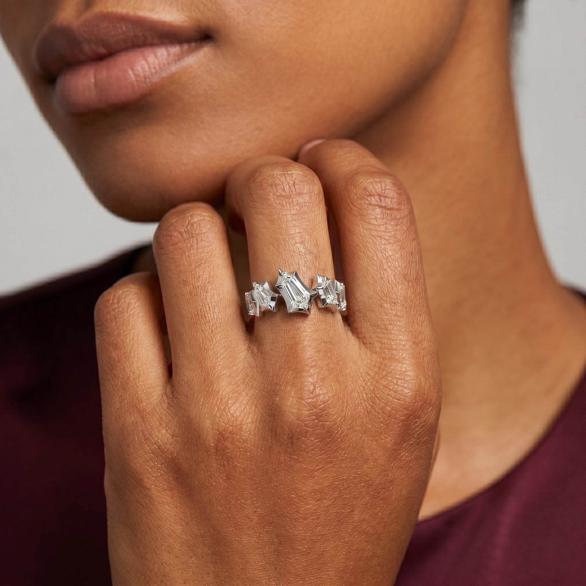 Axera Half Eternity Ring