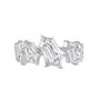 Axera Half Lab Grown Diamond Stackable Ring