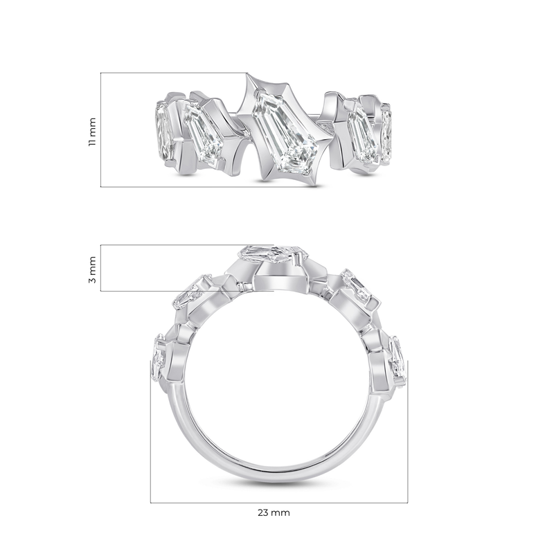Axera Half Eternity Ring