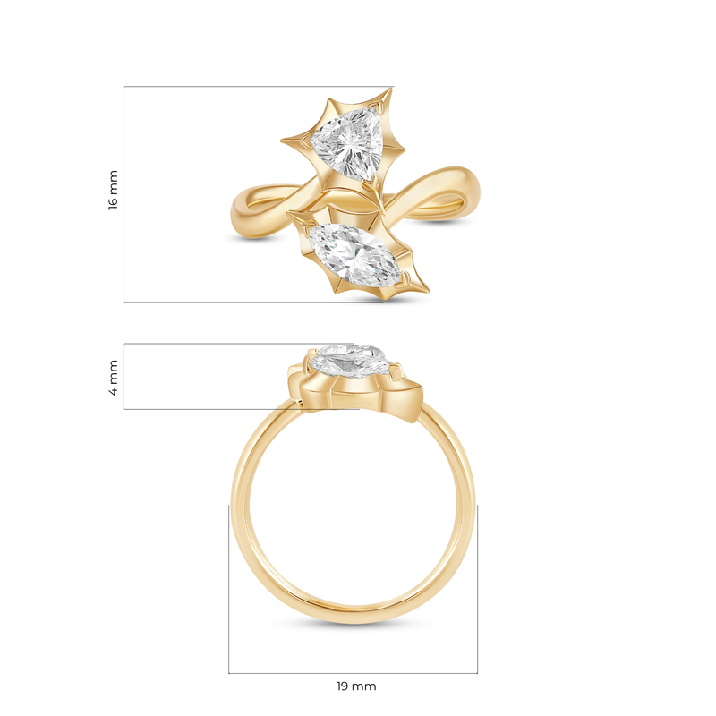 Kaelin Two Stone Ring