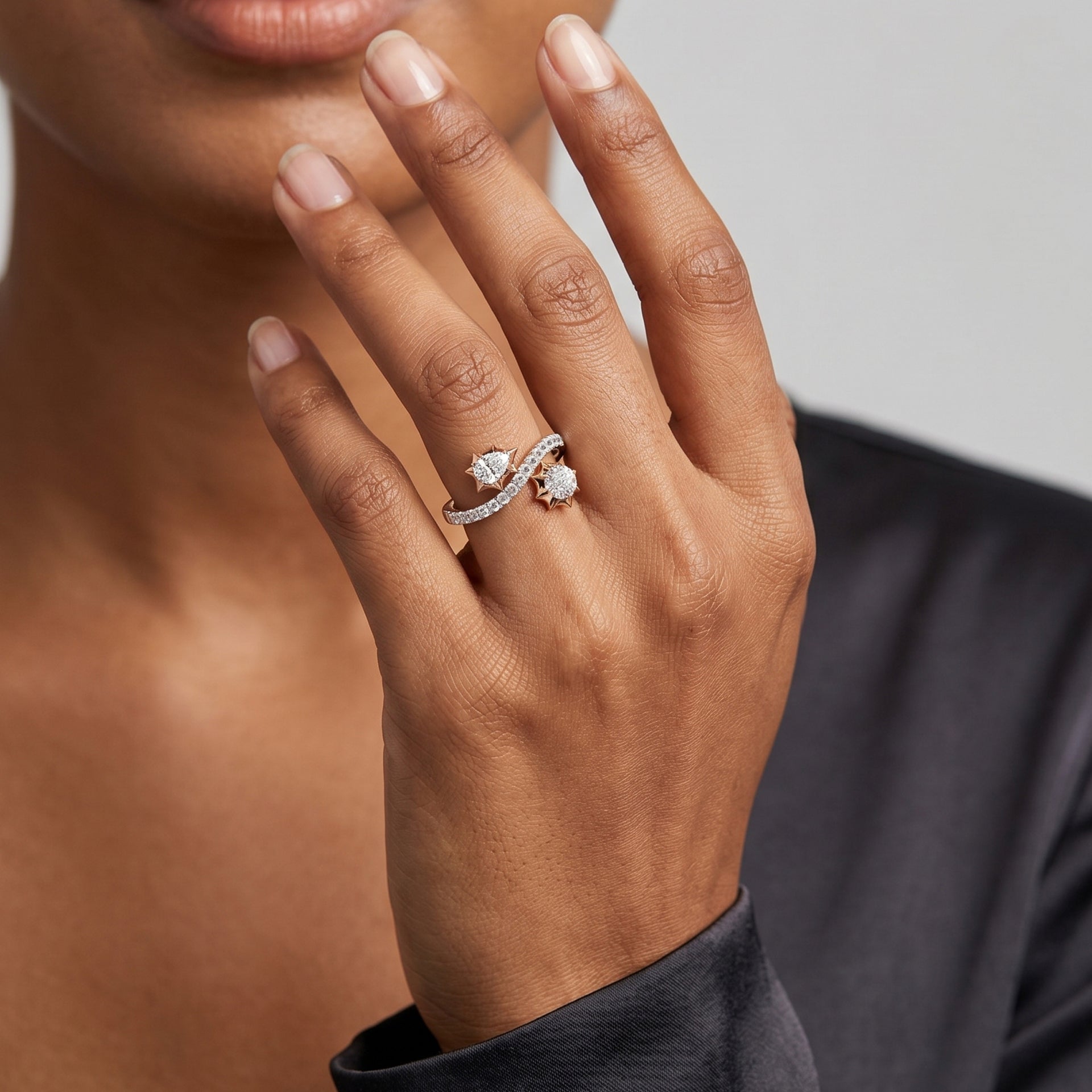 Norell Two Stone Ring