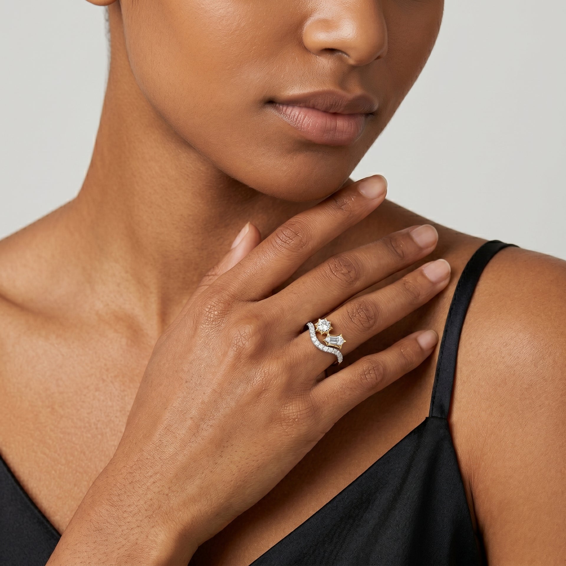 Duara Two Stone Ring