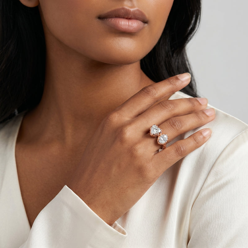 Alinae Two Stone Ring