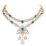 Emeria Emerald & Diamond Multiwearable  Necklace