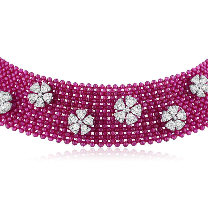 Ruby Calanthe Diamond Choker