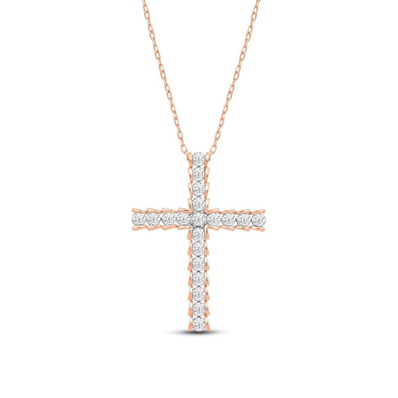 Big Cross Diamond Necklace