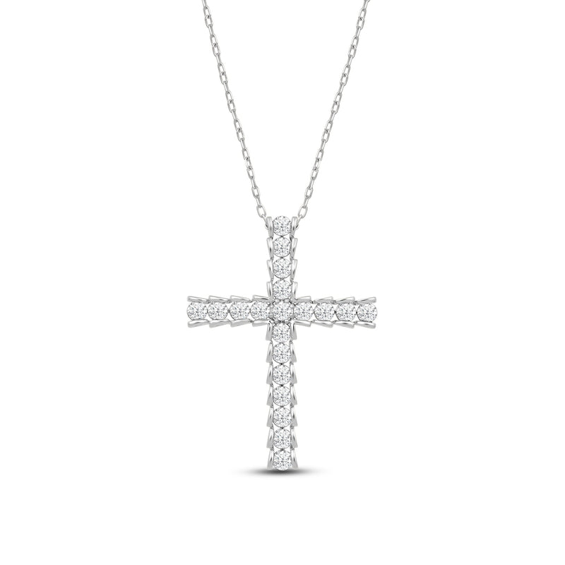 Big Cross Diamond Necklace