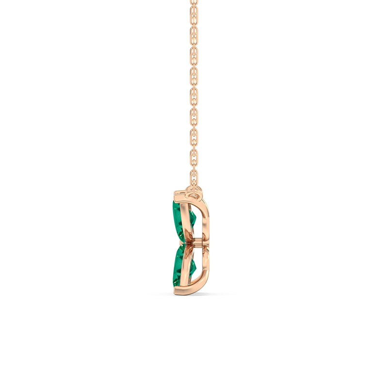 Emerald Wildflower Necklace