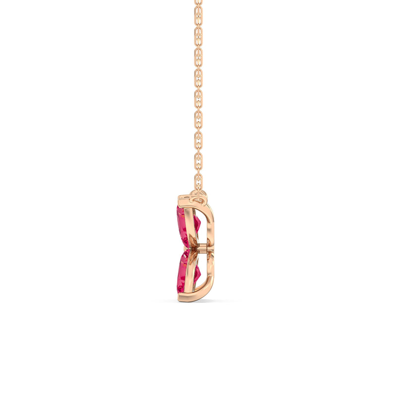 Ruby Wildflower Necklace