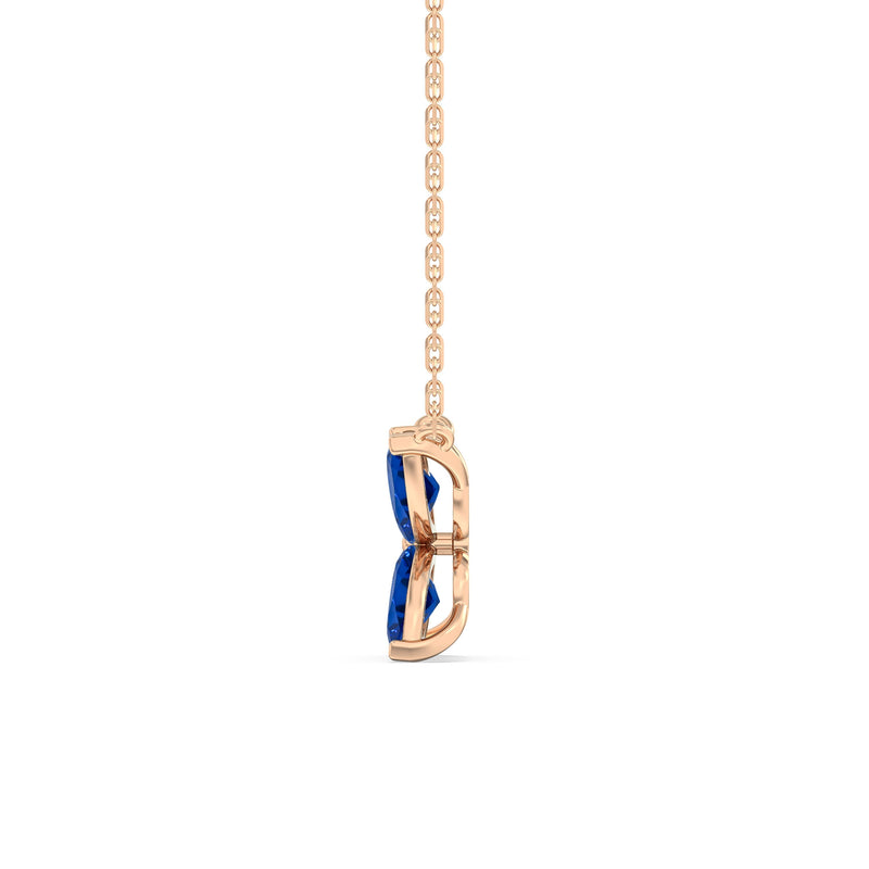 Sapphire Wildflower Necklace