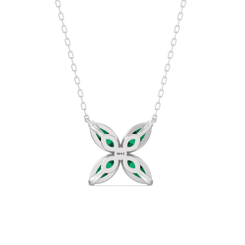 Emerald Wildflower Necklace