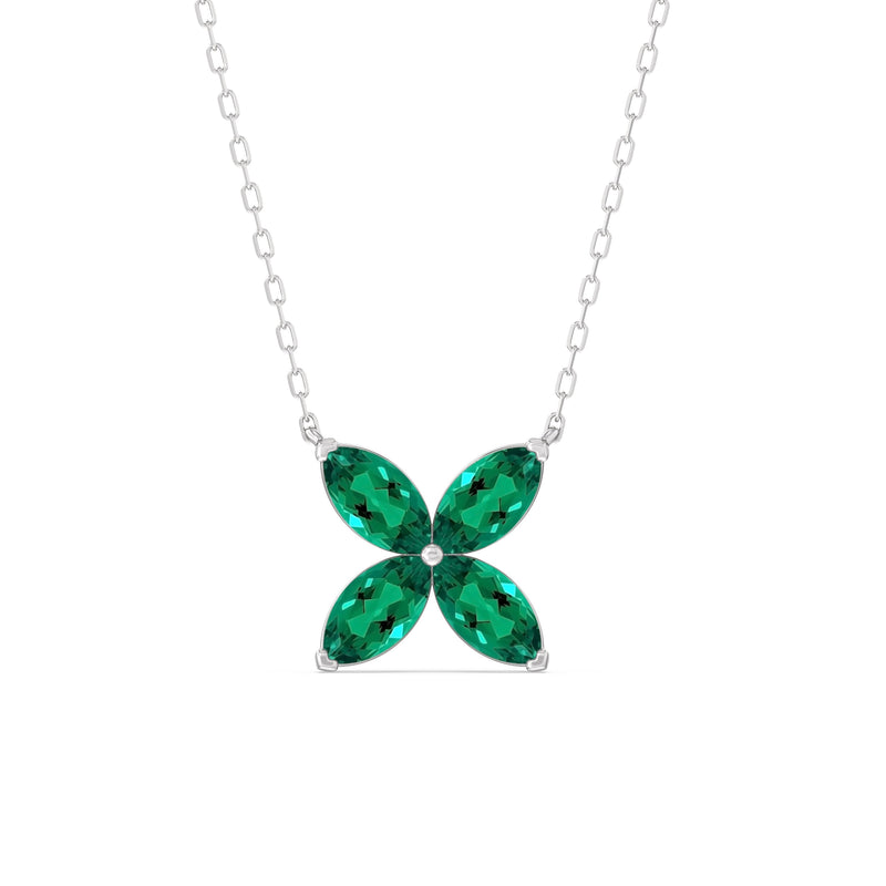 Emerald Wildflower Necklace