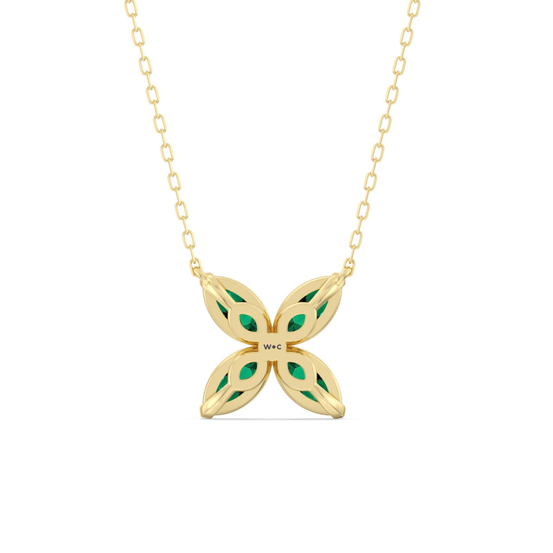 Emerald Wildflower Necklace