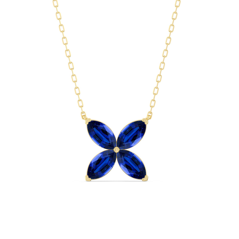 Sapphire Wildflower Necklace