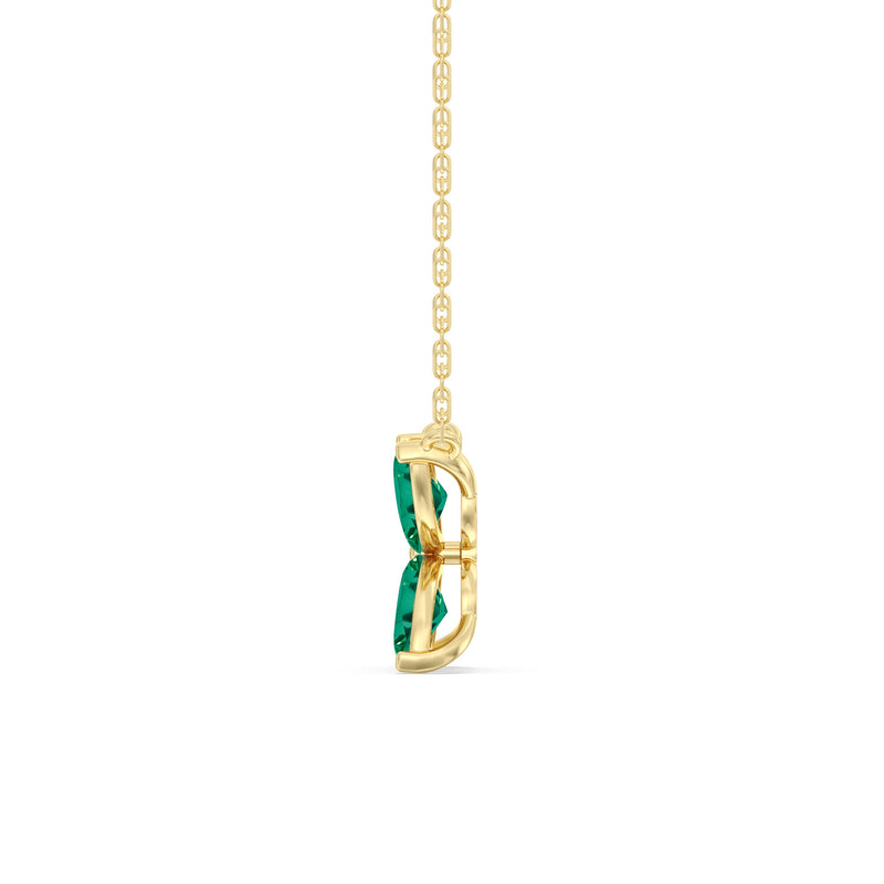Emerald Wildflower Necklace