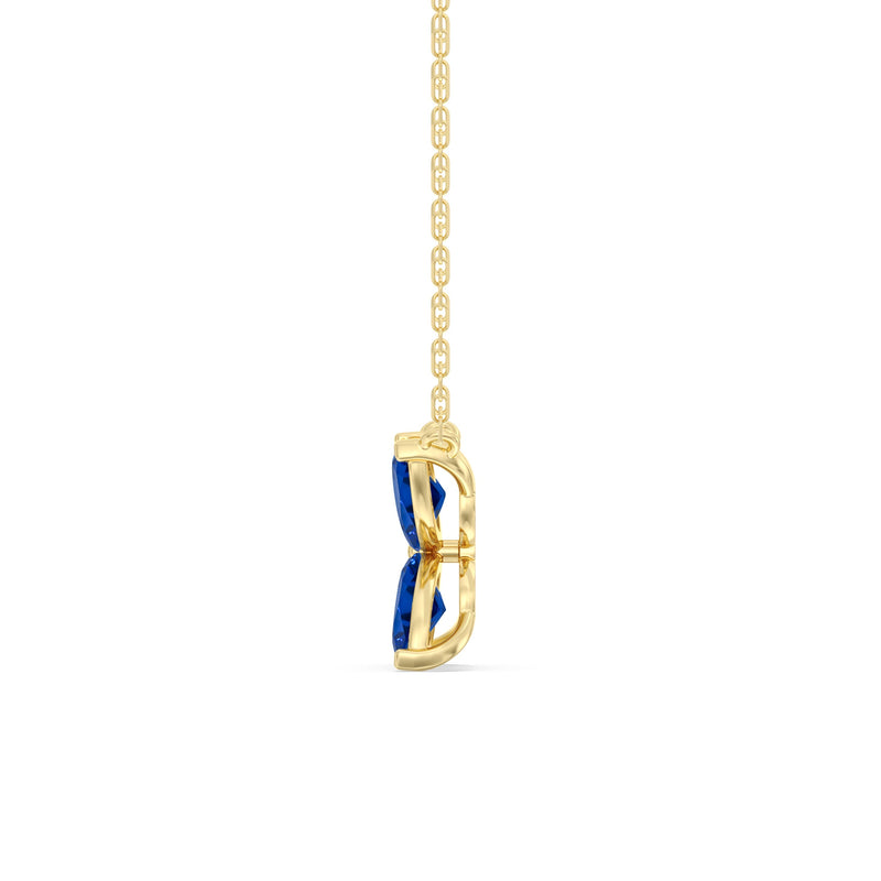 Sapphire Wildflower Necklace