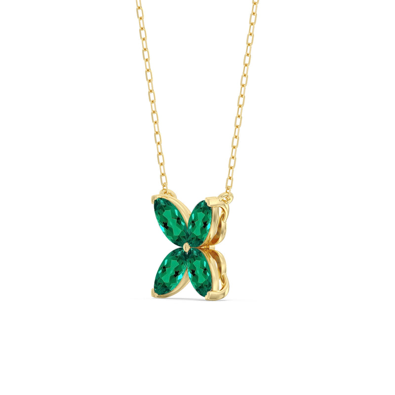 Emerald Wildflower Necklace