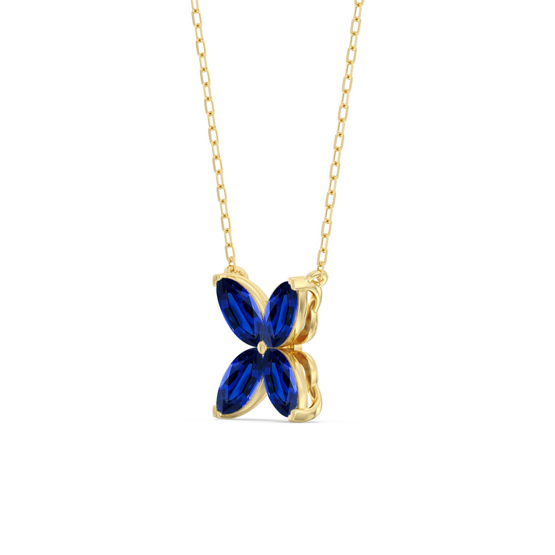 Sapphire Wildflower Necklace