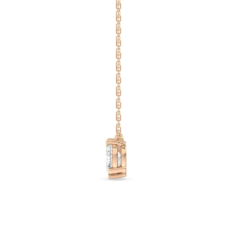 Trio Heart Cluster Diamond Necklace