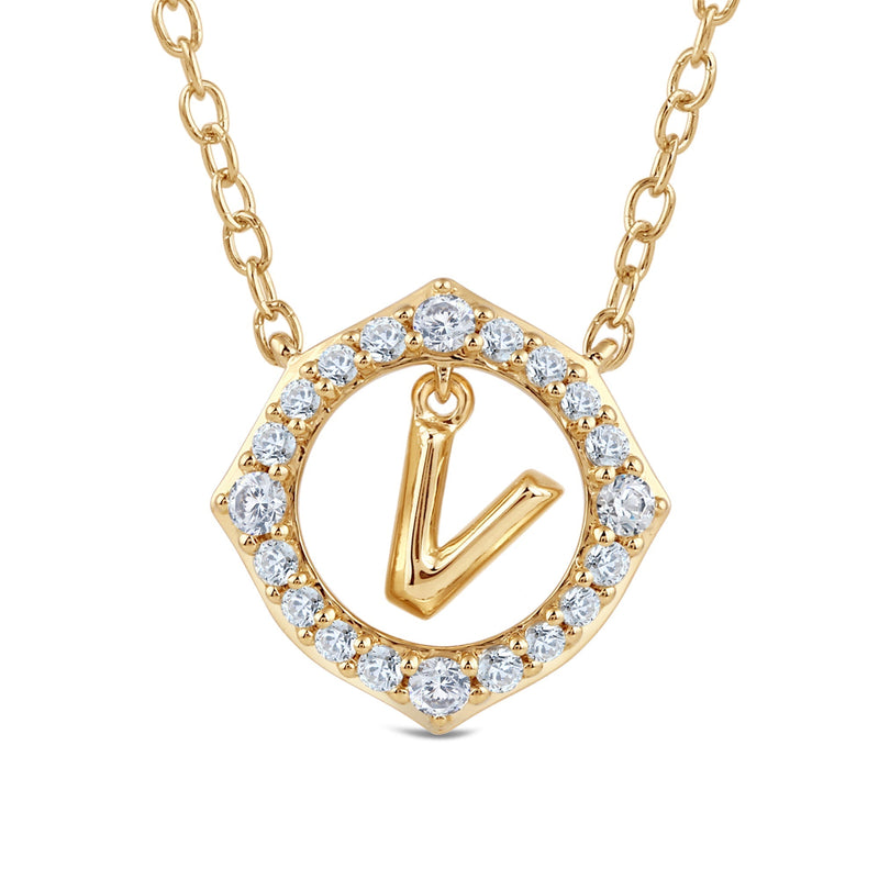 Signature Letter V Necklace