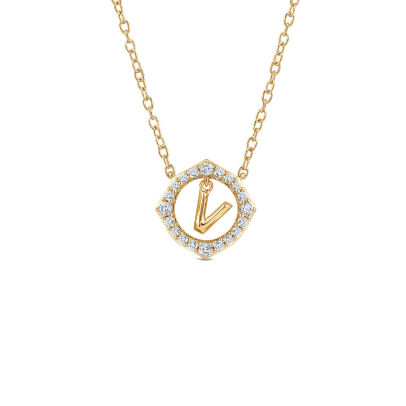 Signature Letter V Necklace