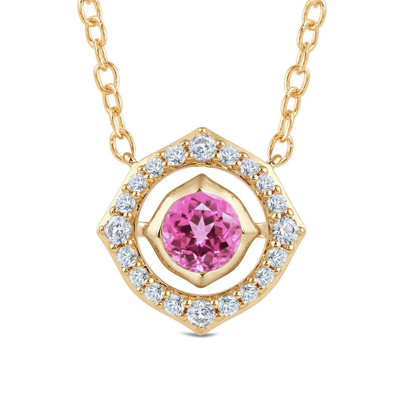 Signature Pink Tourmaline Birthstone Necklace