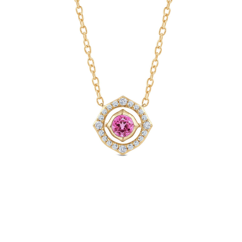 Signature Pink Tourmaline Birthstone Necklace