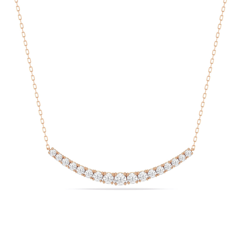 Diamond Line Chain Necklace