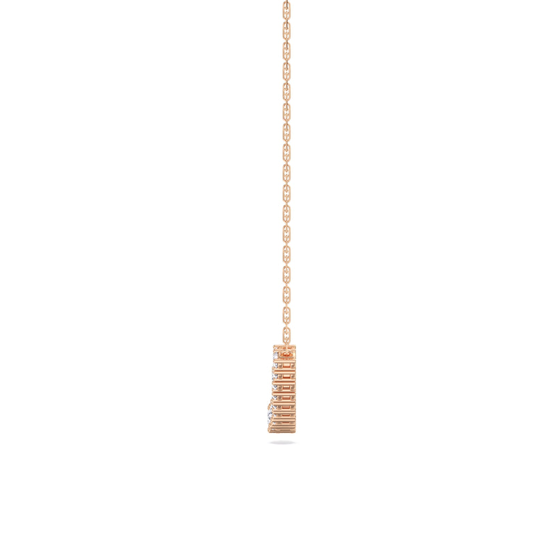 Diamond Line Chain Necklace