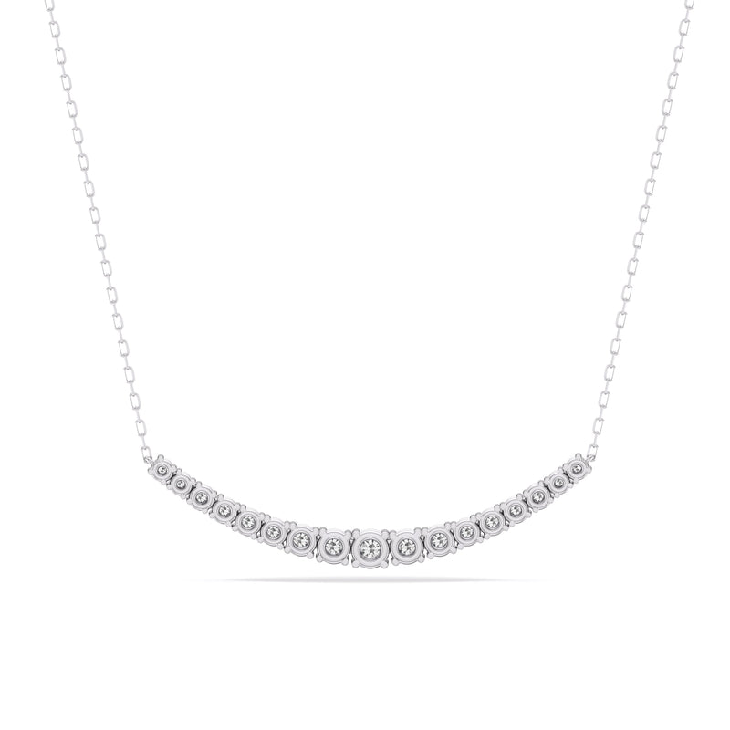 Diamond Line Chain Necklace