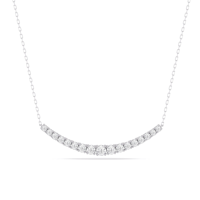 Diamond Line Chain Necklace