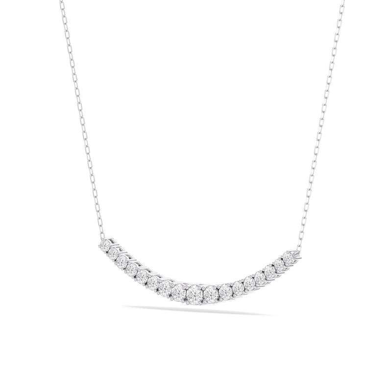 Diamond Line Chain Necklace
