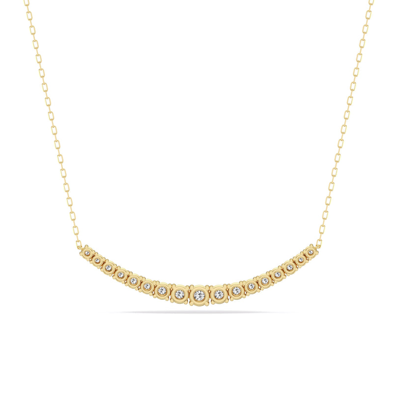 Diamond Line Chain Necklace