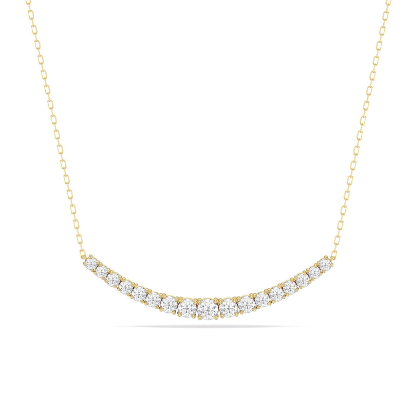 Diamond Line Chain Necklace