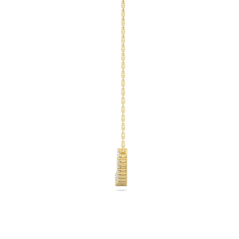 Diamond Line Chain Necklace