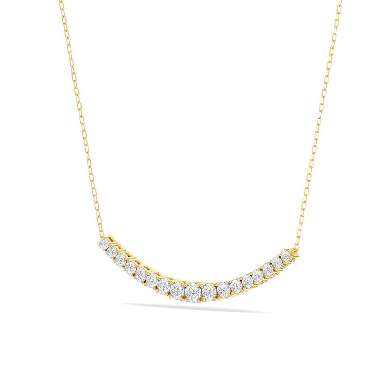 Diamond Line Chain Necklace