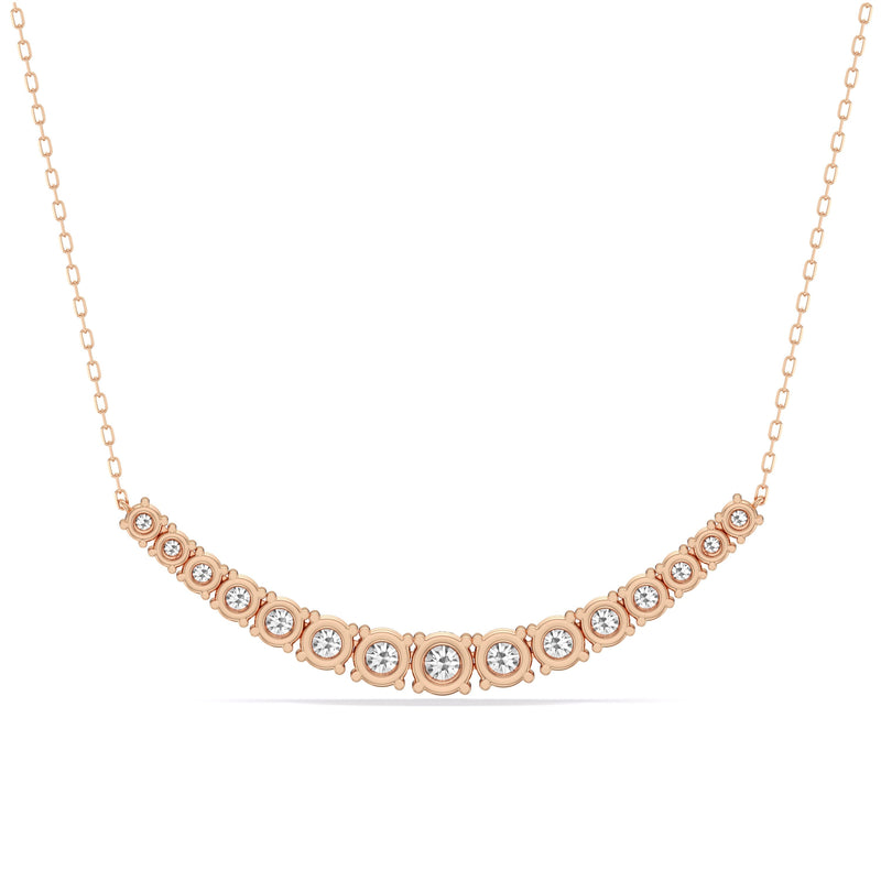 Diamond Line Chain Necklace
