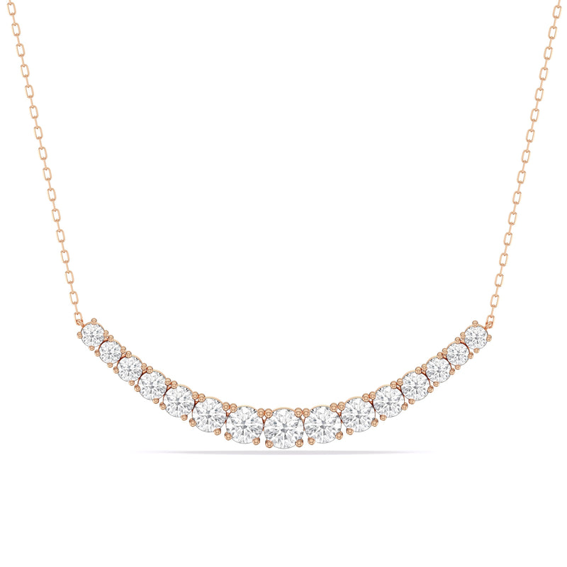Diamond Line Chain Necklace